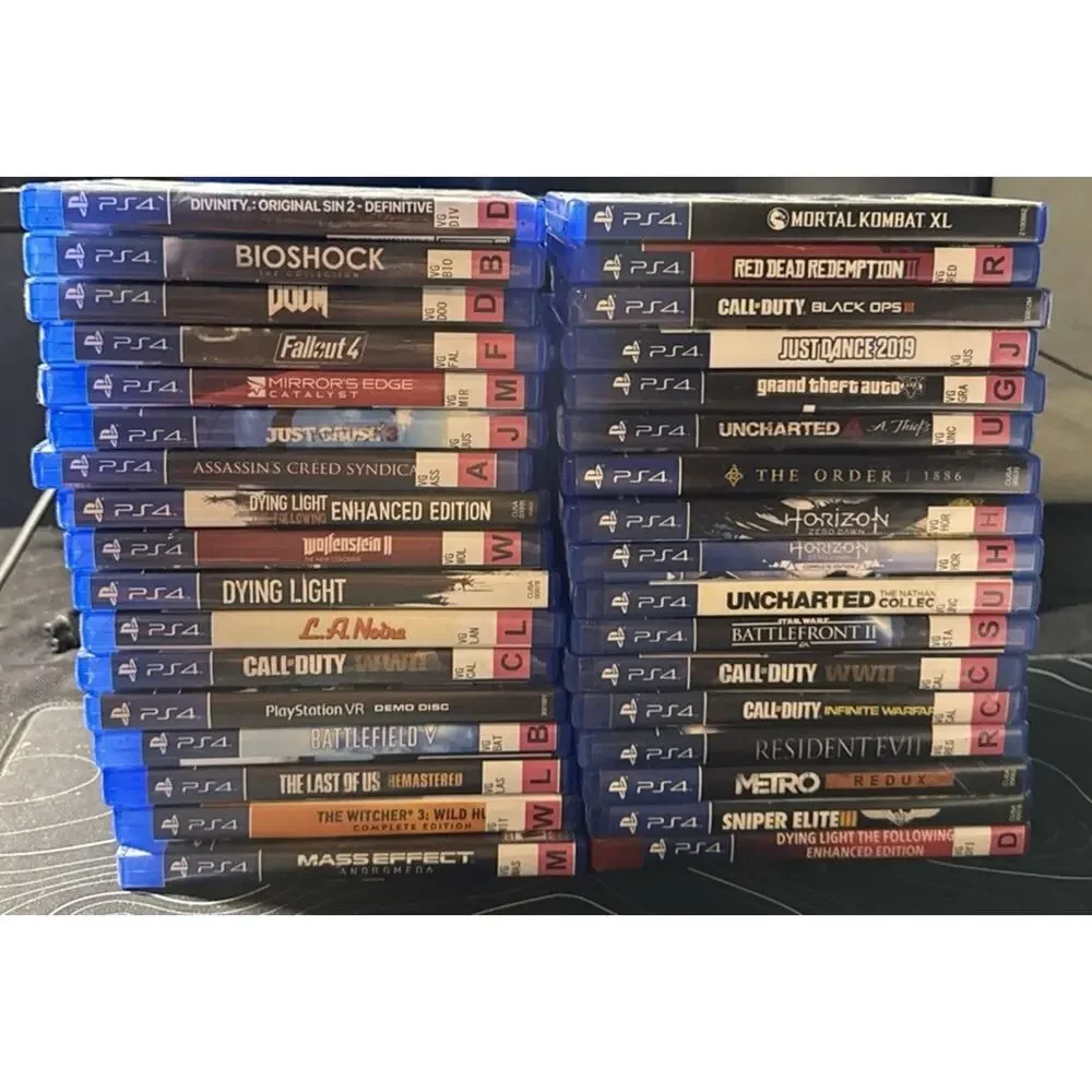 Ps4 Game Lot Of 34 Games Premium Titles Red Dead Doom Call Of Duty Bioshock